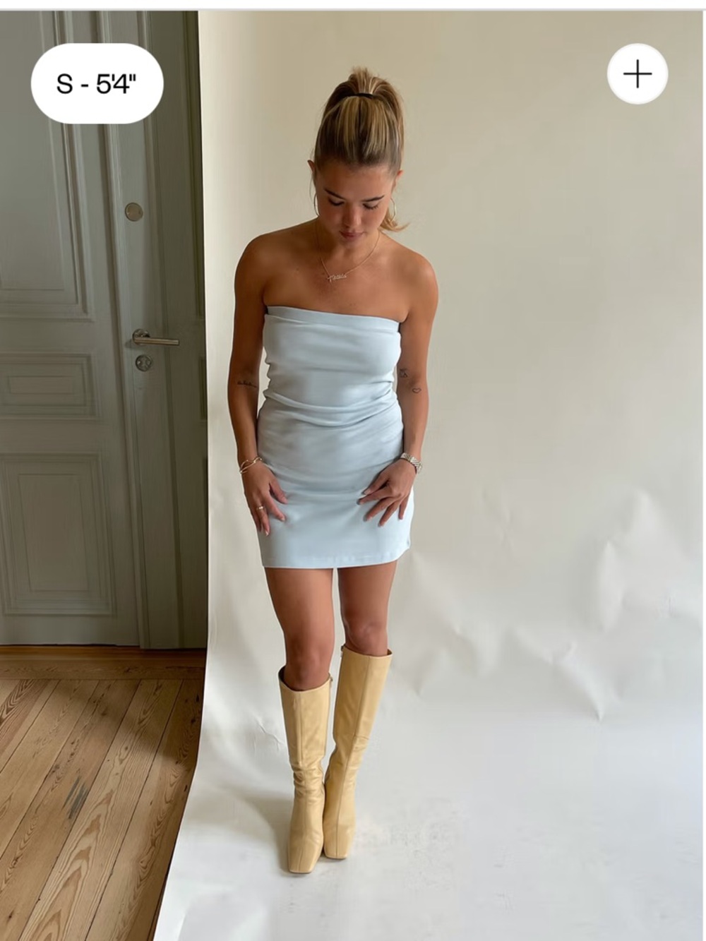 Tube Dress Baby Blue Djerf Avenue